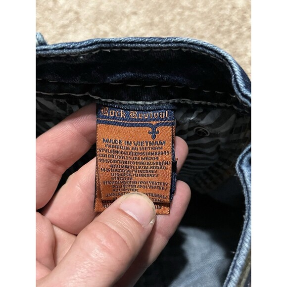 Rock Revival Liri Mid-Rise Boot Jeans Women's 24x30 Medium Wash Blue Denim - Picture 5 of 11